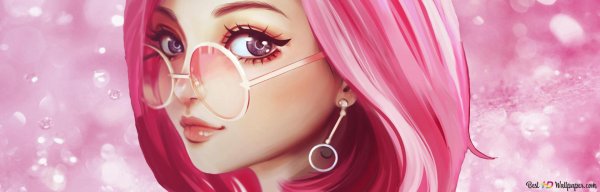 Девушка розовый