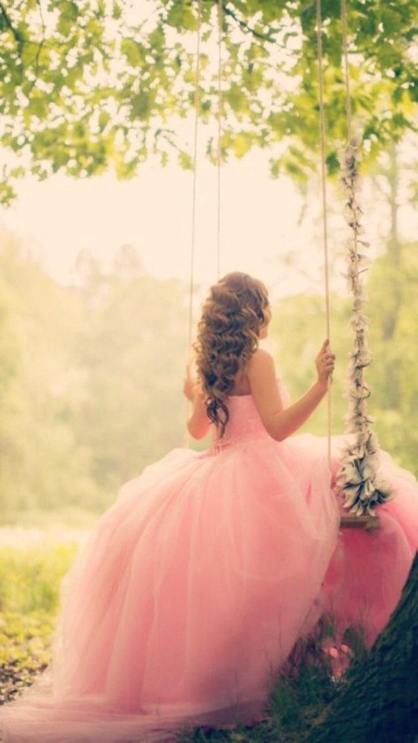 Девушка розовый