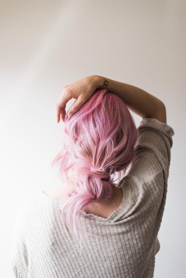 Девушка розовый