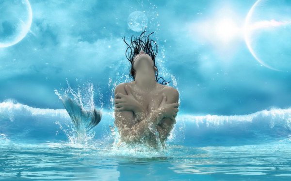 Девушка вода