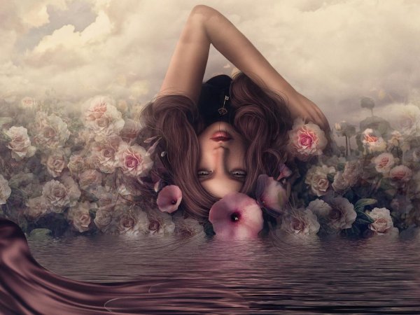 Девушка вода