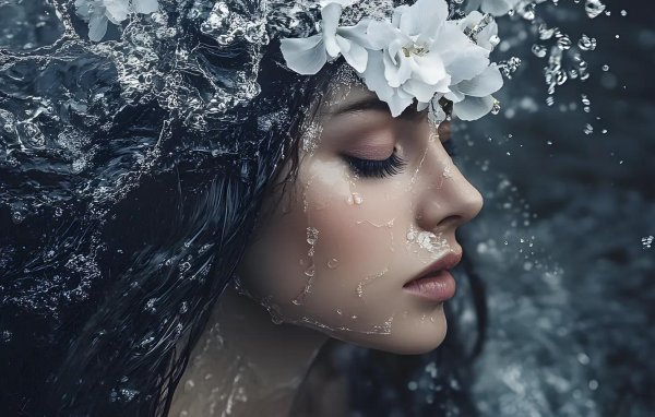 Девушка вода