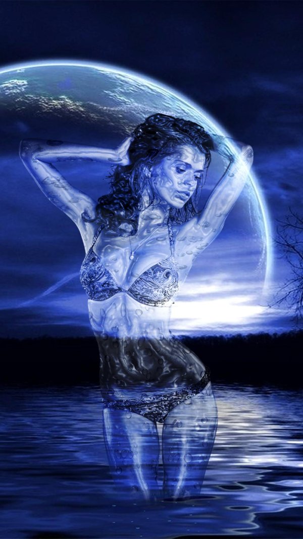 Девушка вода