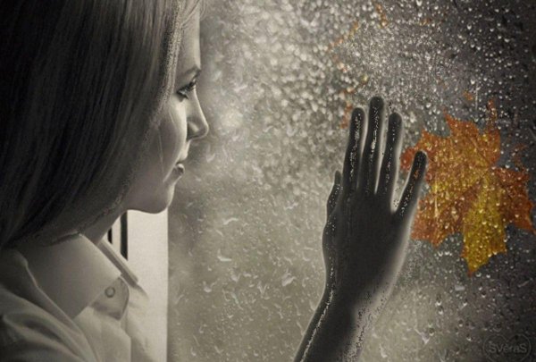 Девушка дождь