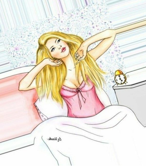 Девушка проснулась