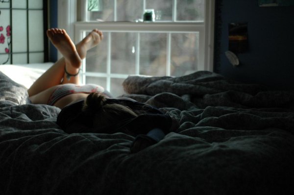 Девушка проснулась