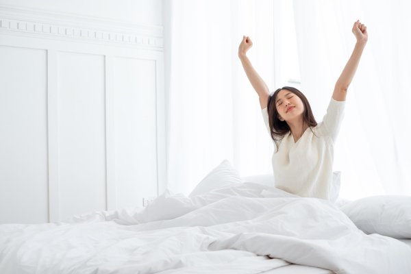 Девушка проснулась