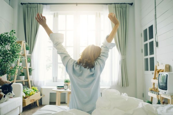 Девушка проснулась