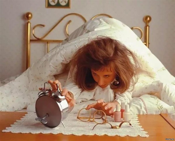 Девушка проснулась