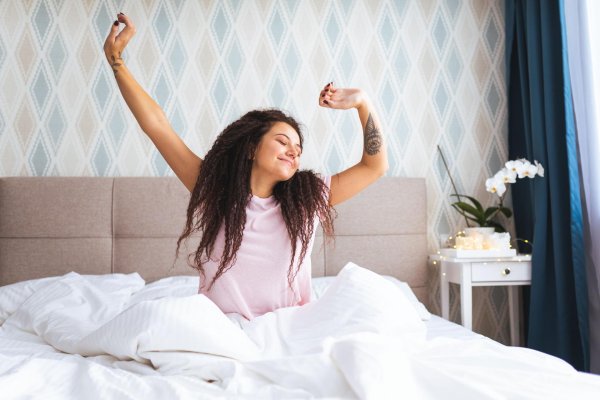 Девушка проснулась