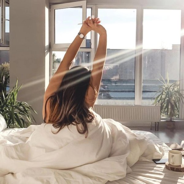 Девушка проснулась