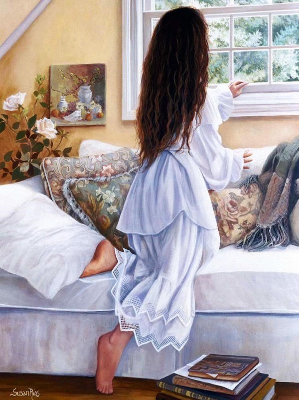 Девушка проснулась