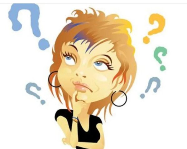 Девушка думает