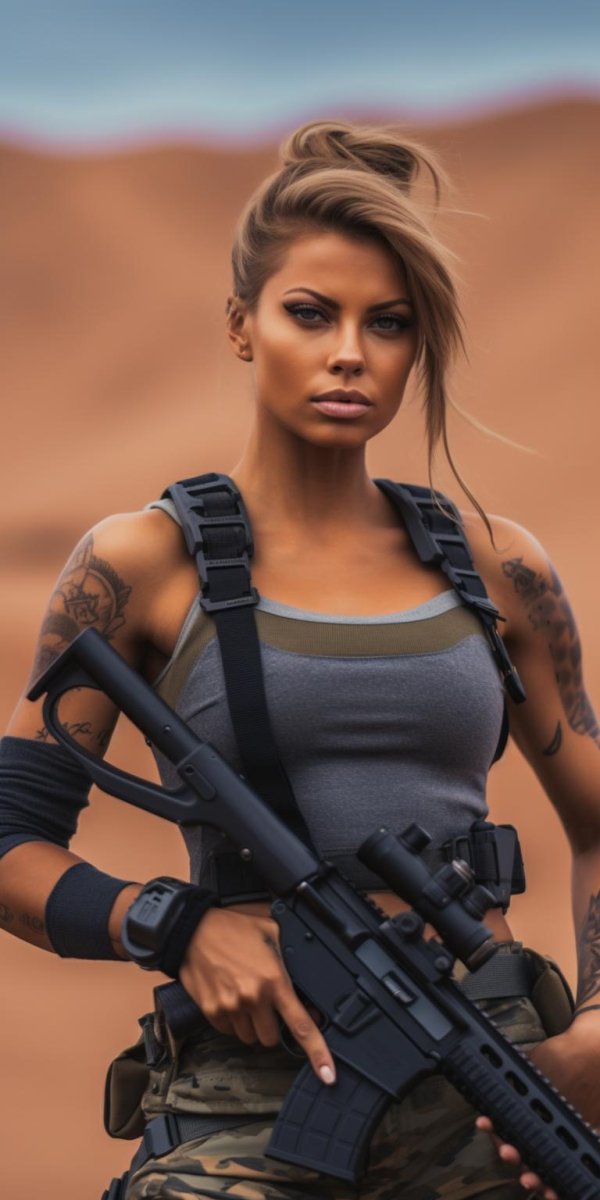 Девушка солдат