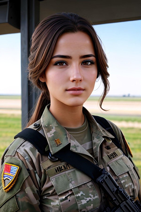 Девушка солдат