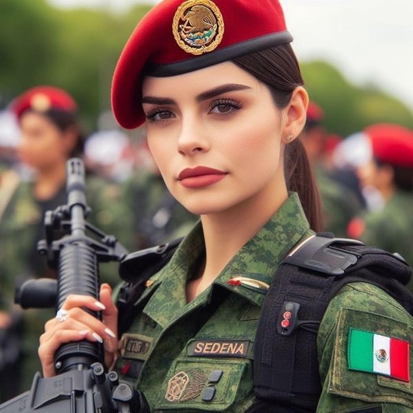 Девушка солдат