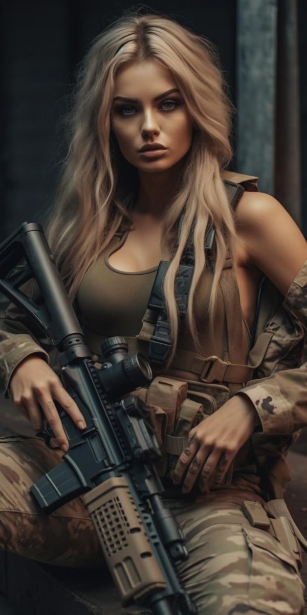 Девушка солдат