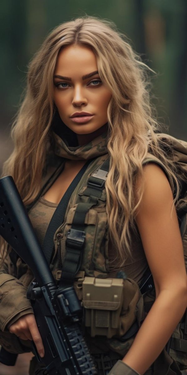 Девушка солдат
