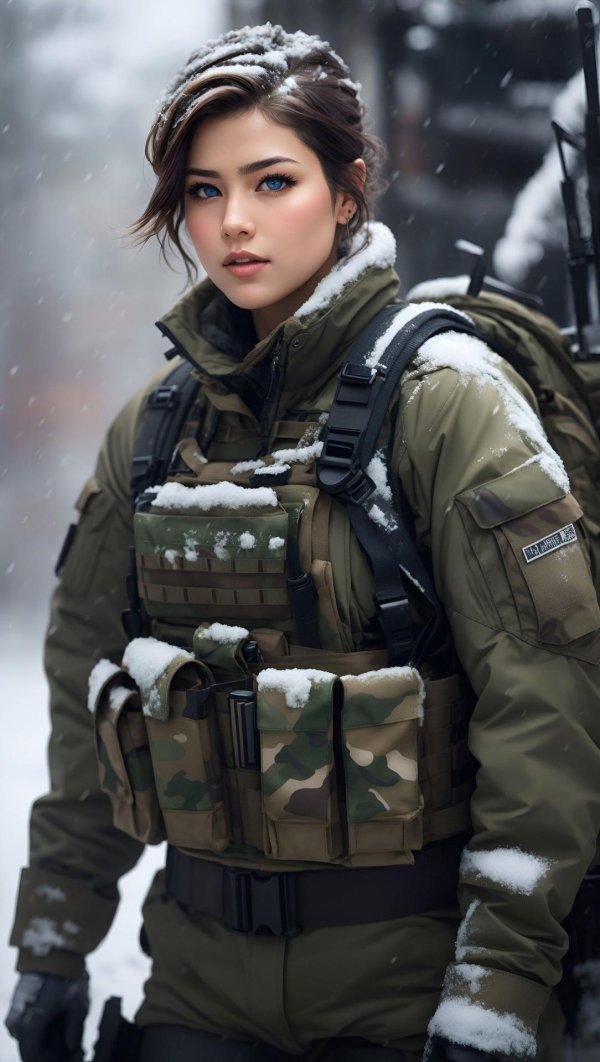 Девушка солдат