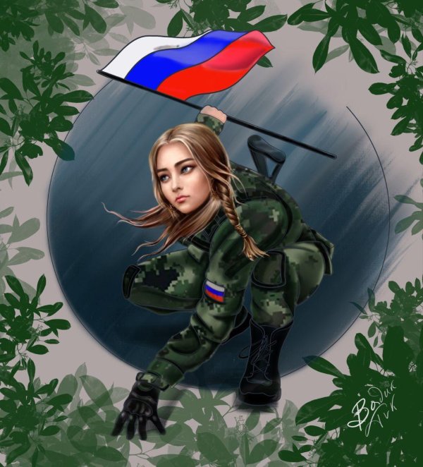 Девушка солдат