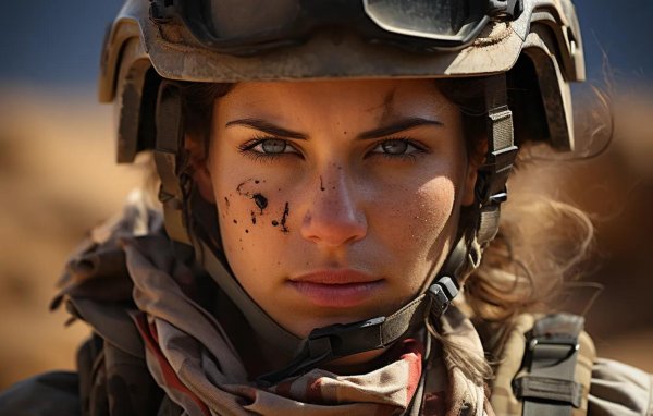 Девушка солдат