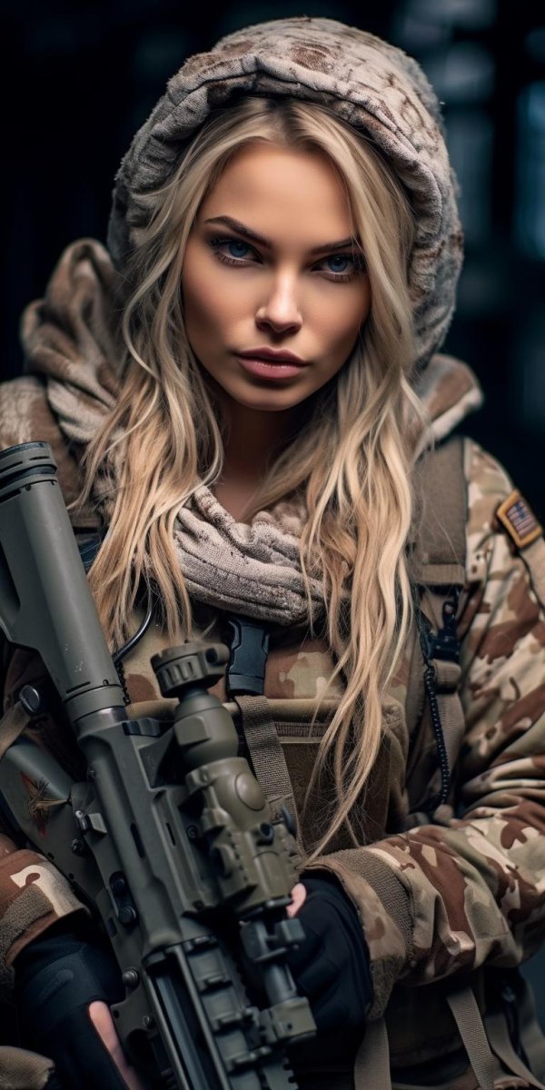 Девушка солдат