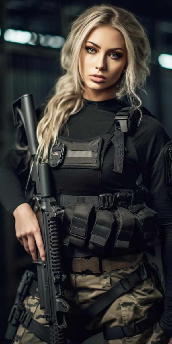 Девушка солдат