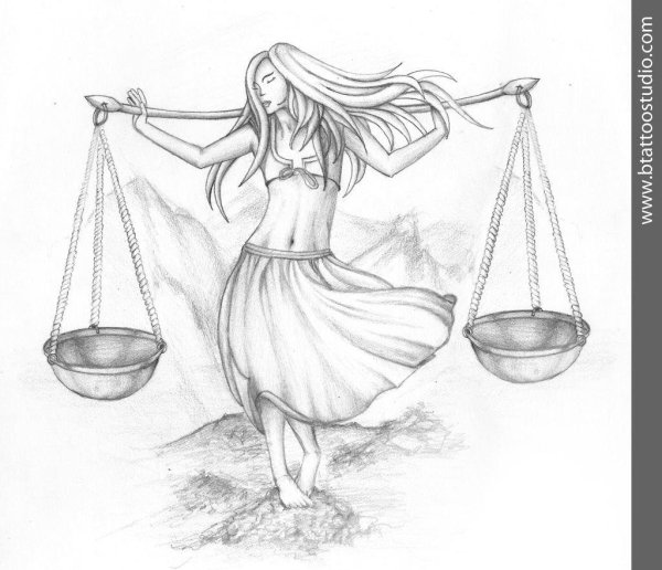 Девушка весы