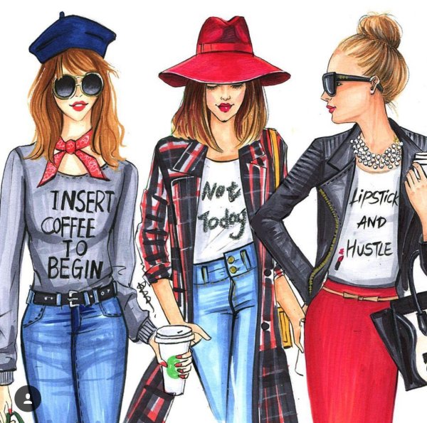 Девушка мода