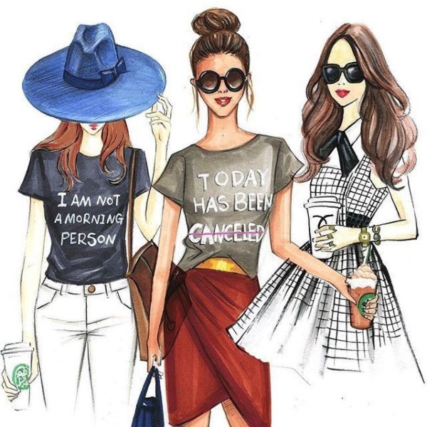 Девушка мода