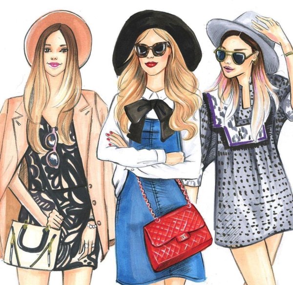 Девушка мода