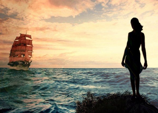 Девушка ждет