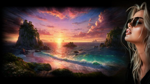 Пейзажи девушка