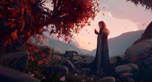 Пейзажи девушка