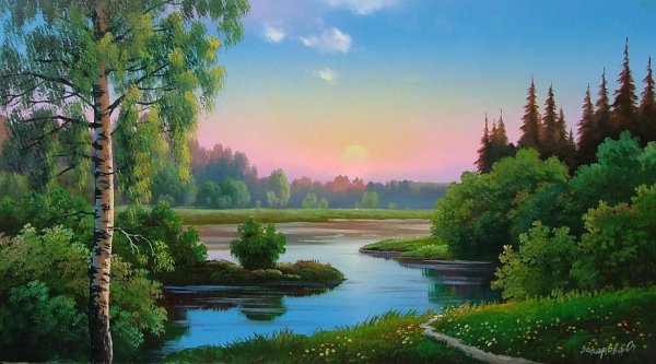 Пейзажи девушка