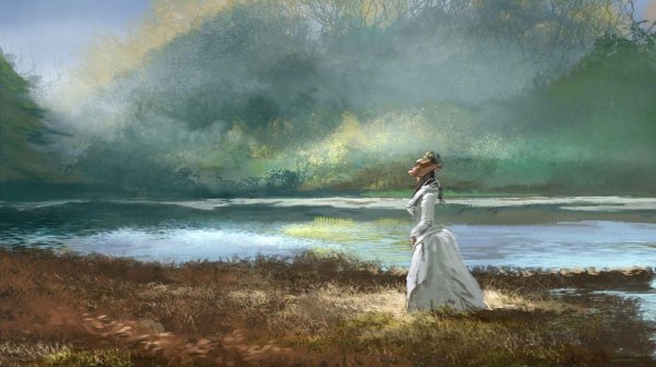 Пейзажи девушка