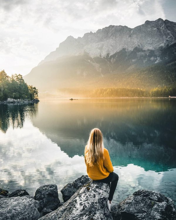 Пейзажи девушка