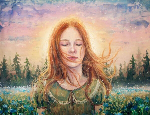 Пейзажи девушка