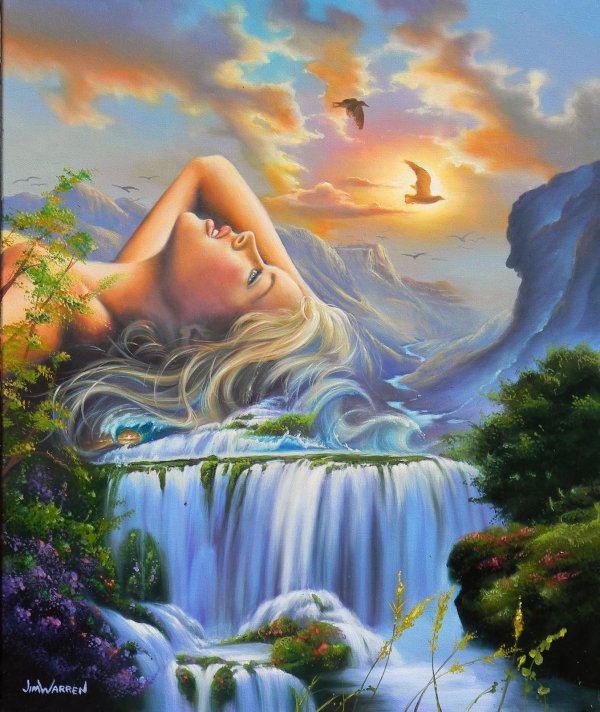 Пейзажи девушка