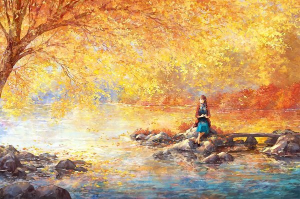 Пейзажи девушка