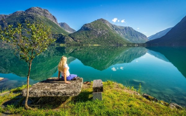 Пейзажи девушка