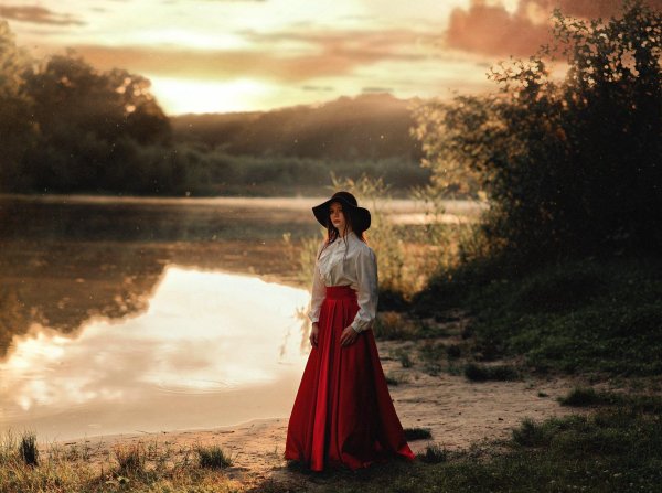 Пейзажи девушка