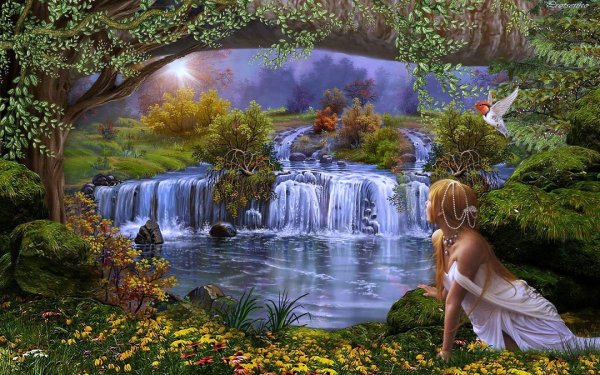 Пейзажи девушка