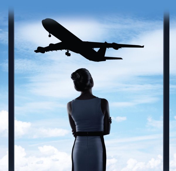 Самолет девушка