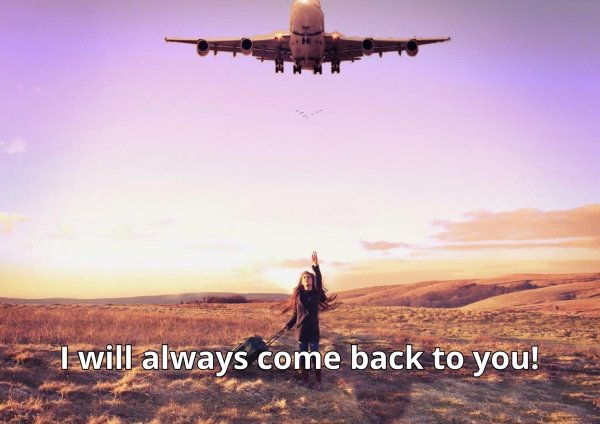 Самолет девушка