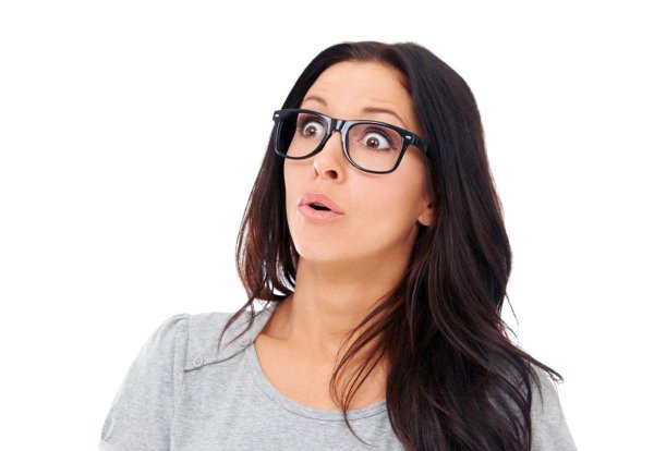 Удивленная девушка