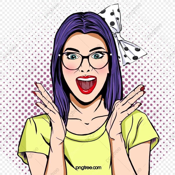 Удивленная девушка