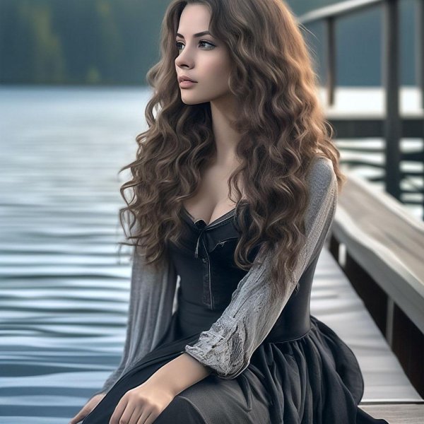 Длинноволосая девушка