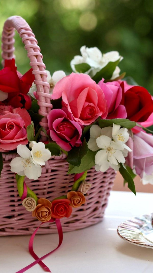 корзинка цветов