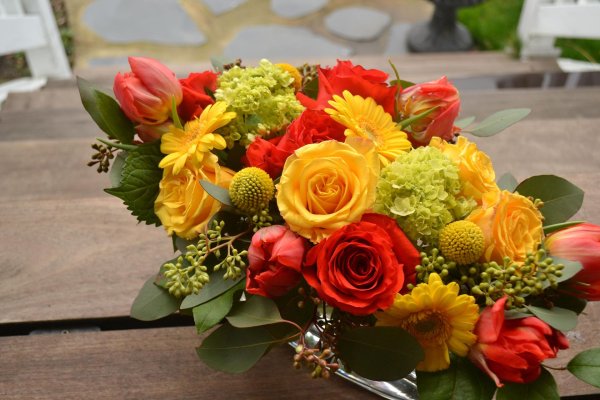 яркие букеты